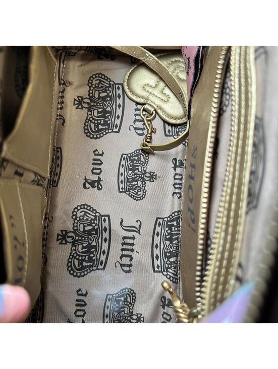 🖤🔥 Juicy Couture Brown Velour Dome Satchel 🔥🖤 - Picture 4 of 5